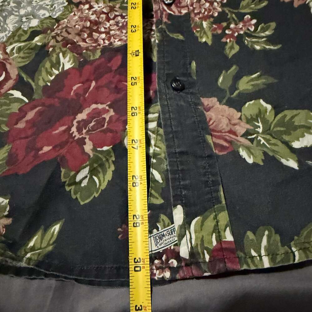 Denim & Supply Ralph Lauren Floral Short Sleeve Button Down Shirt XXL - Picture 9 of 9